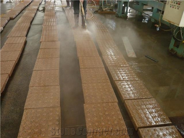 Tianshan Red Blind Stone,Red Granite Blind Paving Stone,Granite Paver Tile, Granite Floor Tiles