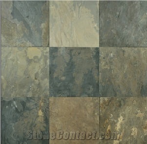 California Gold Slate Slabs & Tiles, India Yellow Slate