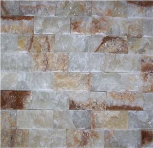 Turkey White Onyx Split Face Mosaic
