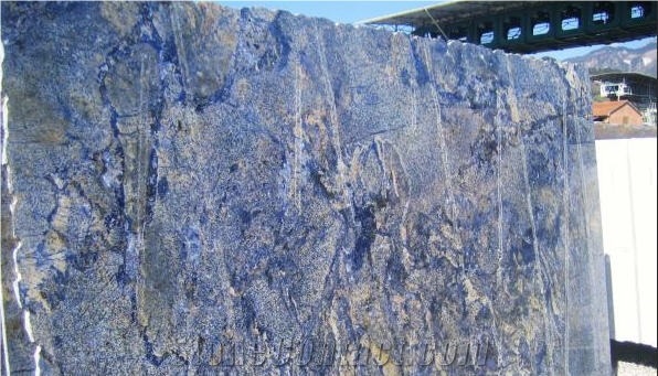 Azul Bahia Granite Slabs, Brazil Blue Granite