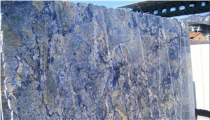 Azul Bahia Granite Slabs, Brazil Blue Granite