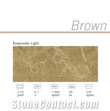 Emperador Light Marble Slabs & Tiles, Spain Brown Marble