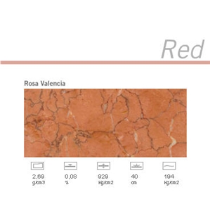 Rosa Valencia Marble Slabs & Tiles, Spain Red Marble