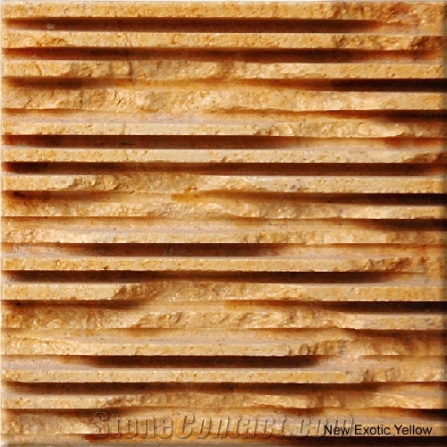 New Exotic Yellow Stone Wall Cladding, Yellow Sandstone Wall Cladding