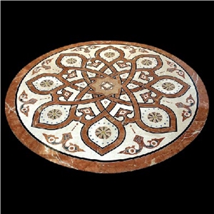 Marble Waterjet Medallion Rosettes
