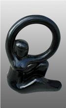Black Granite Abstract Sculpture Hbsta019, Black Granite Sculpture & Statue