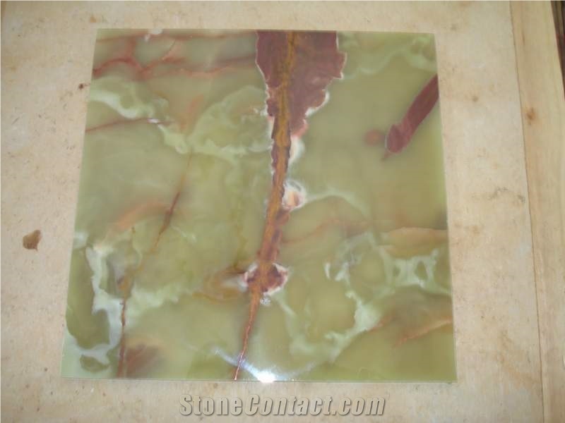 DARK GREEN ONYX TILES