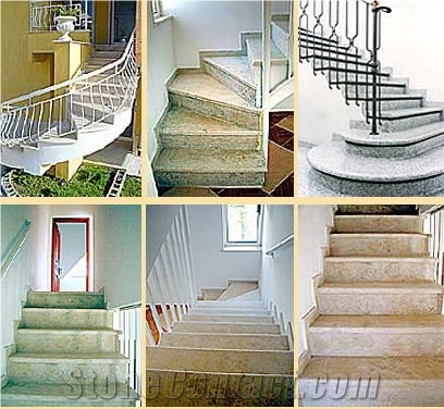 Granite, Marble, Limestone Stairs and Steps
