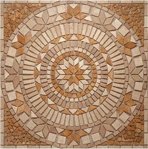 Travertine Mosaic Medallion