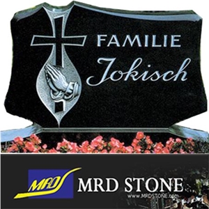 Black Granite Monument,Cross Tombstone Mrd-968