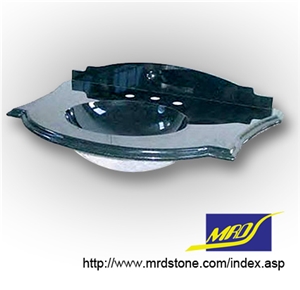 Black Marble Washroom Vanity Top