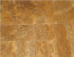 Tumbled Yellow Travertine Pattern