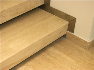 Travertine Beige Stairs