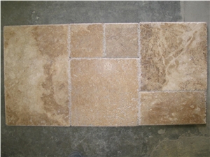 Brown Travertine French Pattern Brown Travertine French Pattern