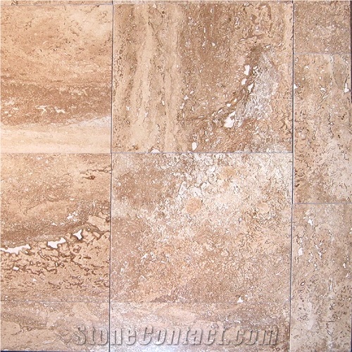 Walnut Travertine Tiles 12x12