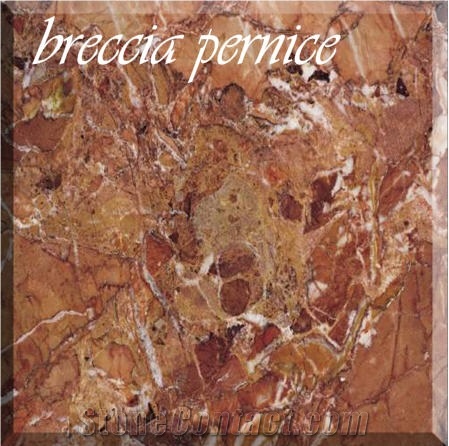 Breccia Pernice Limestone Slabs & Tiles, Italy Red Limestone