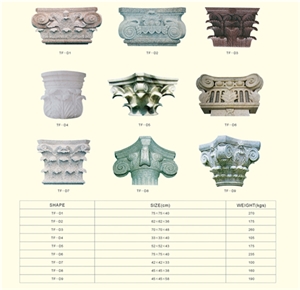 Marble Column Top