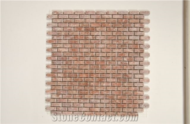 Turkish Brown Travertine Mosaic