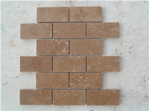Turkish Brown Travertine Mosaic