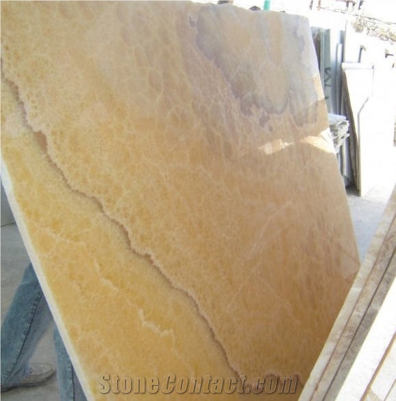 Onyx Pina Slabs, Mexico Yellow Onyx