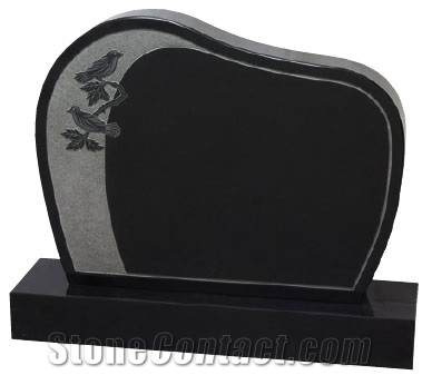 Black Granite Headstone