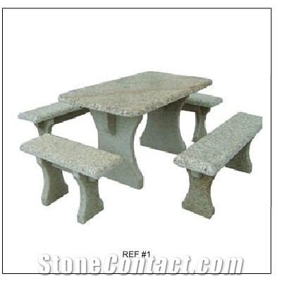Yellow Granite Garden Benches