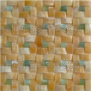 Honey Onyx Arc Mosaic Tile Honey Onyx Arc Mosaic Tile
