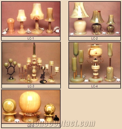 Onyx Lamp Stand Home Decor