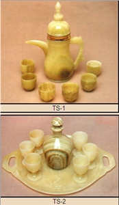 Yellow Onyx Tea Set