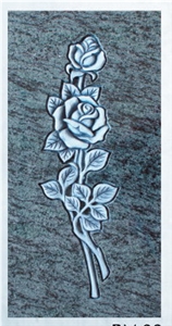 Olive Green Granite Gravestone BM38