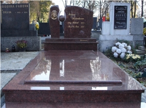 Multicolor Red Granite Monument