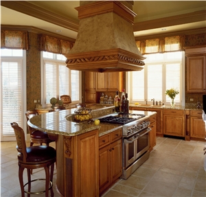 Kitchen Design and Remodeling, Yellow Granite Kitchen Design