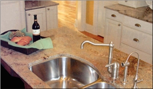 Gold Granite Kitchen Countertop