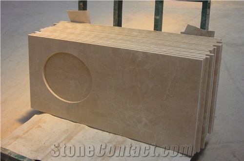 Beige Marble Vanity Top
