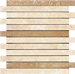 Coffee Cream Brown Marble Mosaic