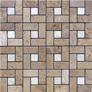 Serene Travertine Mosaic