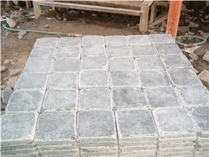 Limestone Cubestone, Cobblestone, Paverstone, China Blue Limestone Cobblestone