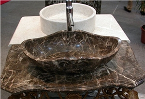 Brown Marble Basins