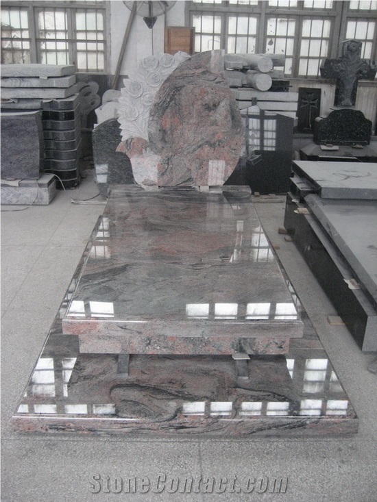 Multicolor Red Granite Mounment
