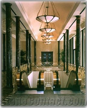 Dark Emperador Solid Columns