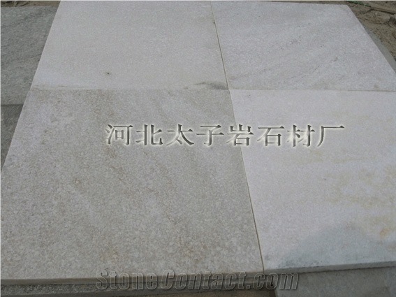 China White Quartzite Slabs & Tiles