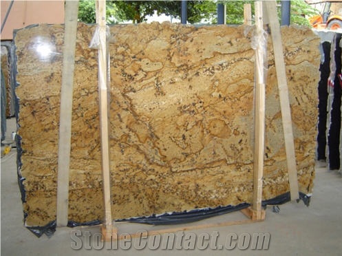 Lapidus Granite Slabs & Tiles, Brazil Yellow Granite
