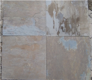 California Gold Slate Slabs & Tiles, India Yellow Slate