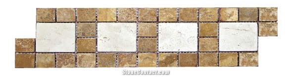 Travertine Mosaic Border Collection