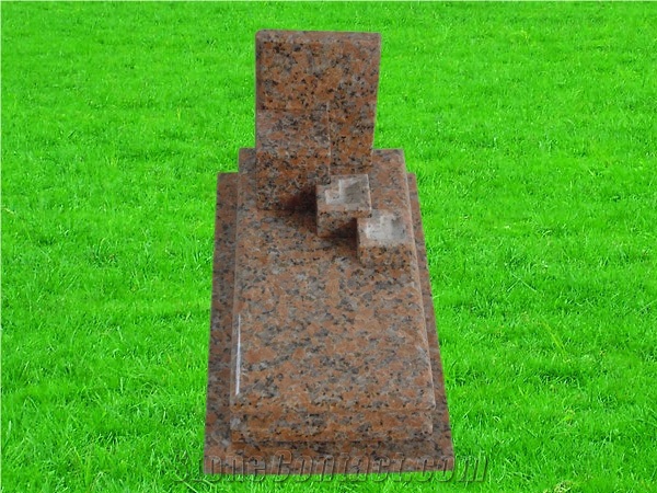 G562 Granite - Pierre Tombale De Style Francais