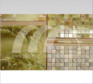 Dark Green Onyx Mosaic Tiles