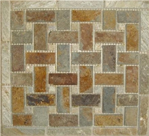 Intreccio Latino- Slate Savanna Multicolor Mosaic
