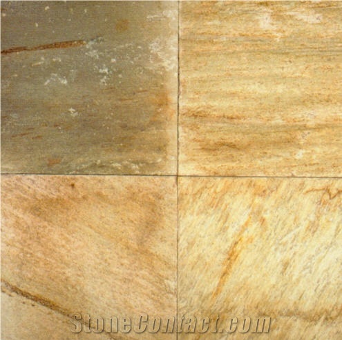 Amber Gold Slate Slabs & Tiles