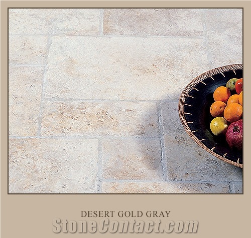 Desert Gold Limestone Pattern Tile