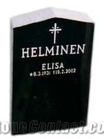 Black Granite Tombstone